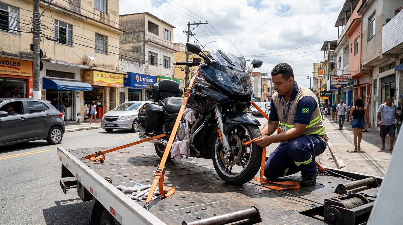 Remoção de Moto em Pane no Claudete, Cascavel‑PR